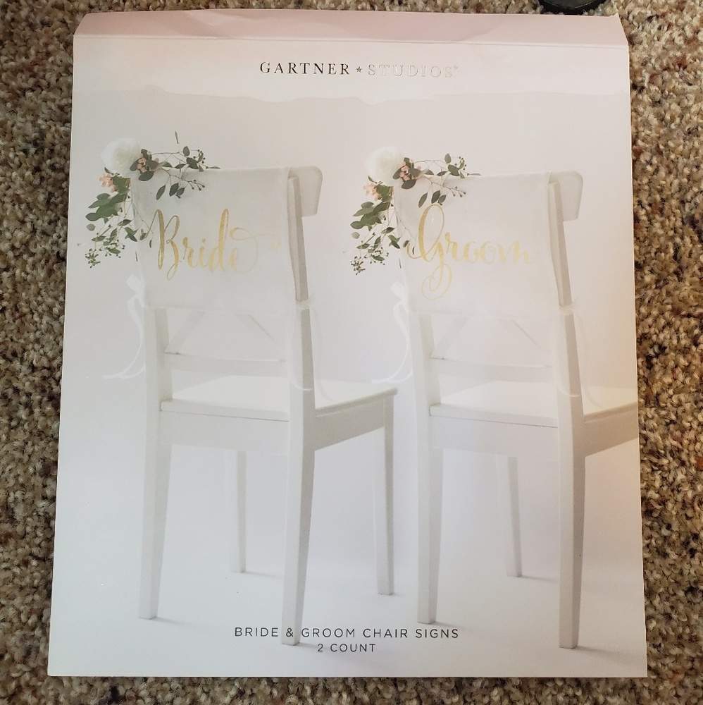 NEW Bride & Groom Chair Signs 👰🤵